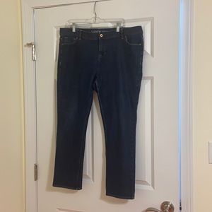 Lands' End Women's Dark Blue Jeans